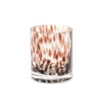 Housevitamin theelichthouder helder/bruin