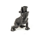 Housevitamin kikkerprins kaarsenhouder zwart