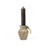 Housevitamin hand granaat kaarsenhouder-goud