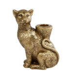 Gifts Amsterdam luipaard kandelaar-goud