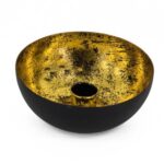 Kolony kaarsenstandaard - zwart/goud